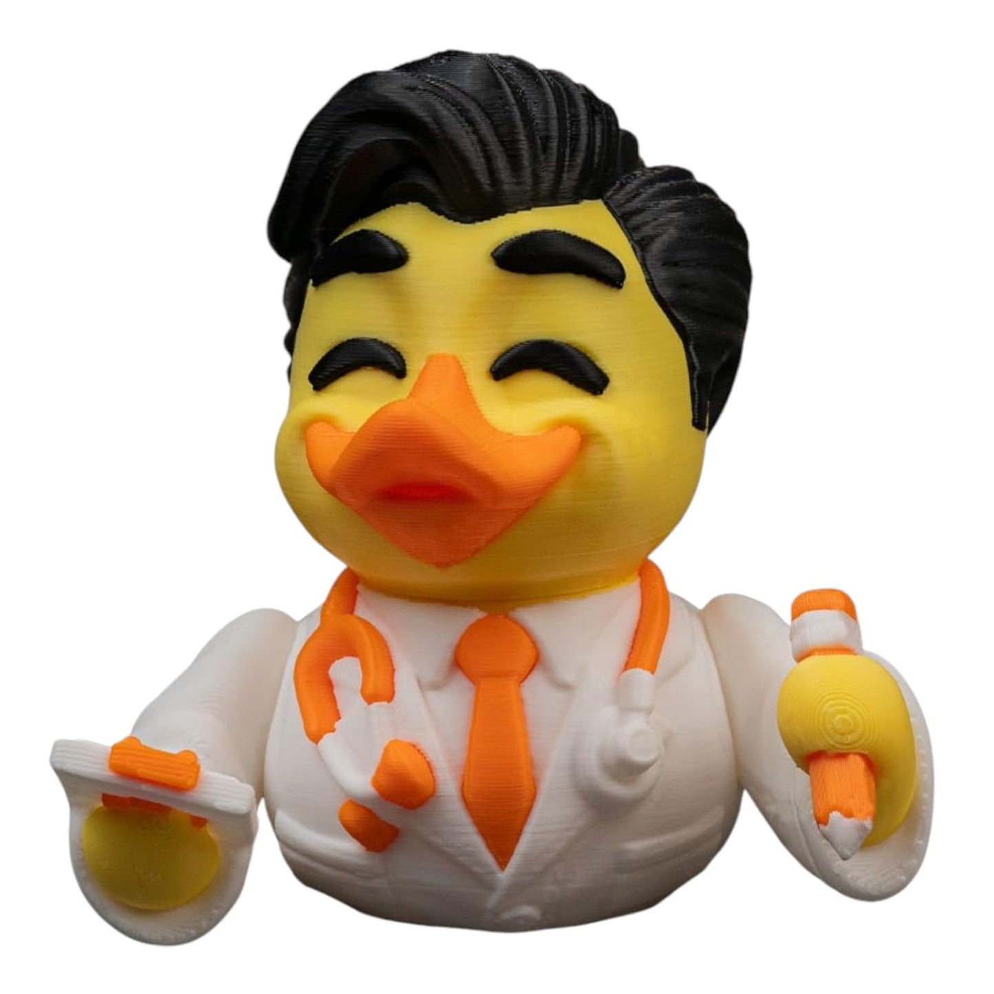 Duck-tor Male Duck Figurine – Doctor-Themed Car Dashboard & Desk Decor – Medical Collectible – 3D Printed in Canada