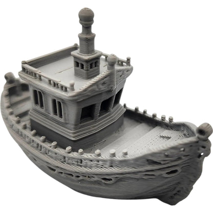 High Detail Benchmark Boat Miniature – Precision Test Model for 3D Printer Calibration, Display & Functional Showcase – No Supports – 3D Printed in Canada