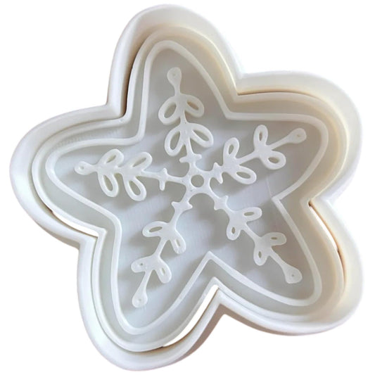 Christmas Star Cookie Cutter Set (3" 4" 5") – Festive Fondant & Baking Mold – 3D Printed in Canada