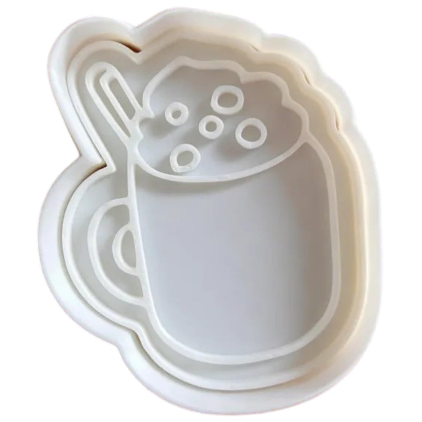 Christmas Hot Cocoa Cookie Cutter Set (3" 4" 5") – Cozy Mug Cookie & Fondant Mold – 3D Printed in Canada
