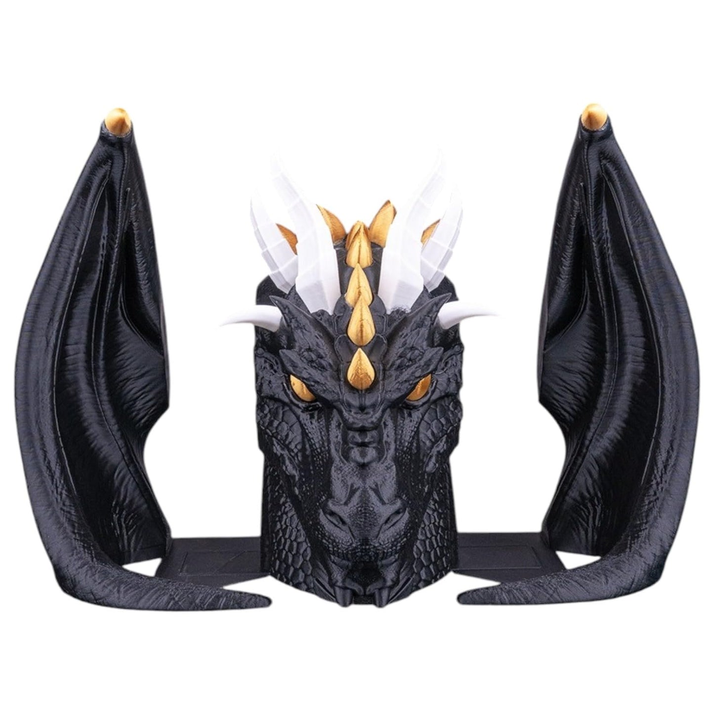 End of The Hoard Bookend Dragon Bookend – Gothic Shelf Holder – Creepy Halloween Home Décor – 3D Printed in Canada