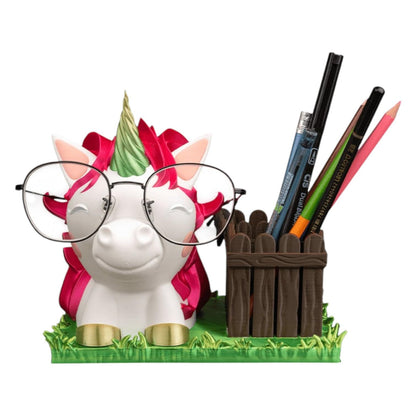 Mr. Giraffe Glasses and Pen Holder – Funny Animal Desk Organizer, Cute Eyeglasses Stand & Pencil Cup for Office or Home Decor – 3D Printed in Canada