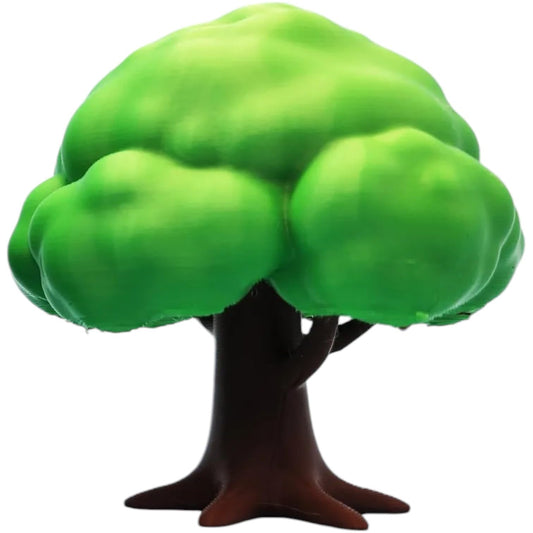 Set of 4 Realistic Miniature Trees – Dual-Color AMS Printed Diorama Terrain for Tabletop Gaming, Model Railroads & DND Scenery – 3D Printed in Canada