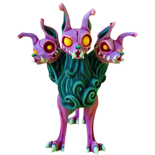 Articulated Cerberus Figurine – Mythical Beast Desk Fidget for Teens & Adults – Stress Relief & Collectible – 3D Printed in Canada