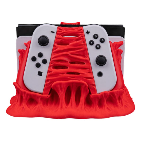Chew It Dock Cover & Controller Holder – Horror-Inspired Display Stand for Nintendo Switch – 3D Printed in Canada