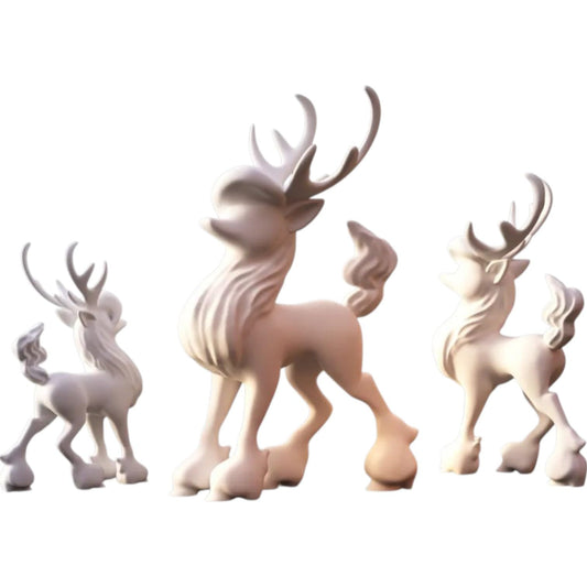 Northern Reindeer Decor – Whimsical Winter Elegance – 3D Printed in Canada