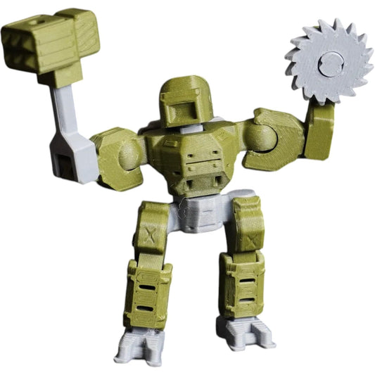 Dreadnought Mecha - Licensed KitCrafter Armored Robot Model Kit with 18 Parts – 3D Printed in Canada