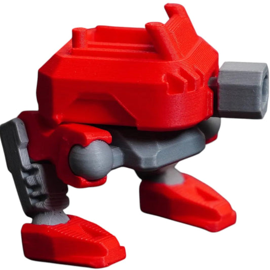 Howitzer Walker – DIY Articulated Mech Model Kit for Display & Dioramas, Snap-Fit Build with 8 Moving Joints – 3D Printed in Canada