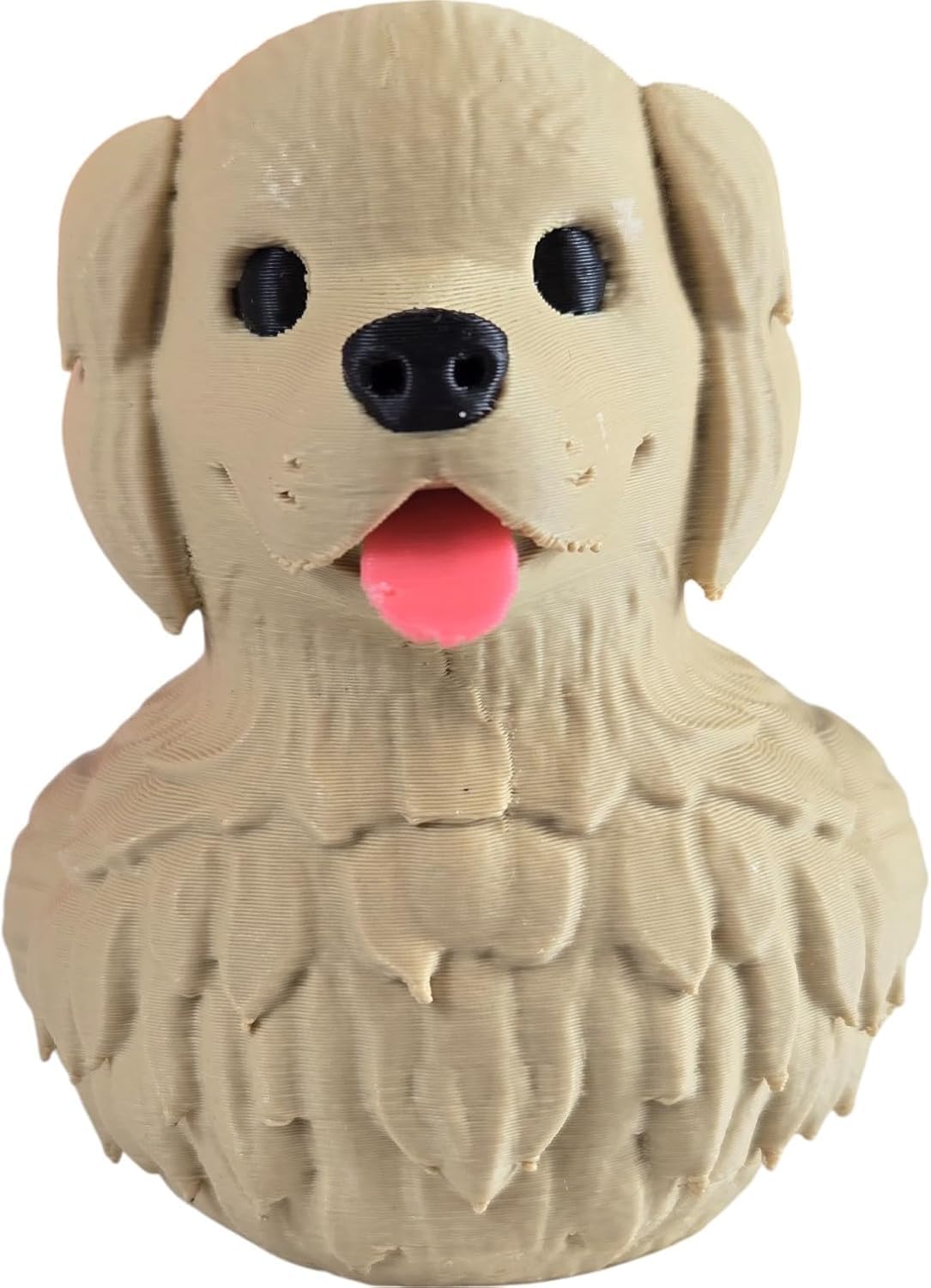 Golden Retriever Duck Figurine – Car Dashboard Duck Accessory, Funny Dog Car Décor, Ducks for Hiding, Car Dashboard Duck, 4x4 Ducking, Rubber Duck – 3D Printed in Canada