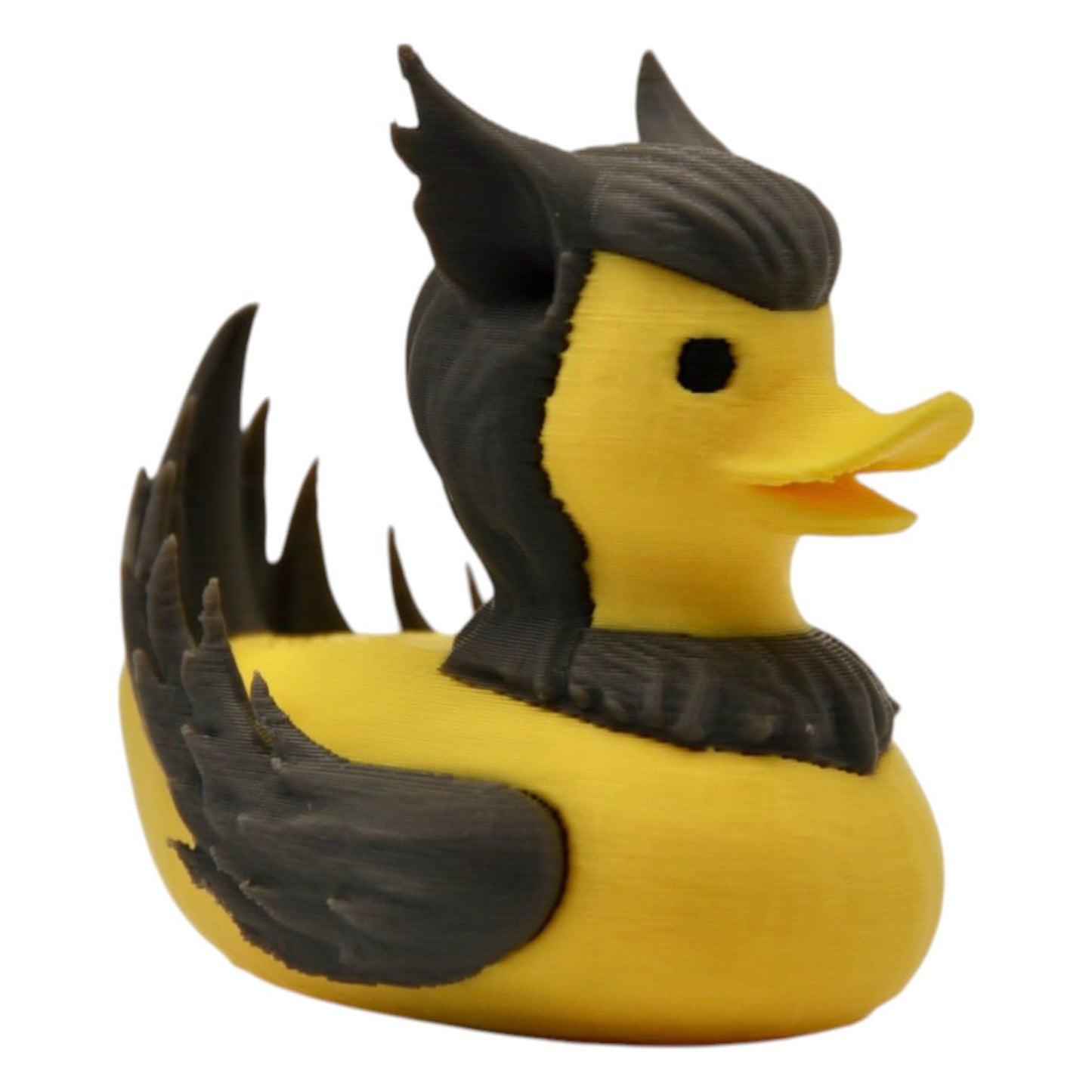 Griffin Duck Figurine – Mythical Winged Beast Rubber Duck Hybrid with Fierce Crest & Tail – Fantasy Shelf Display or Geeky Gift – 3D Printed in Canada