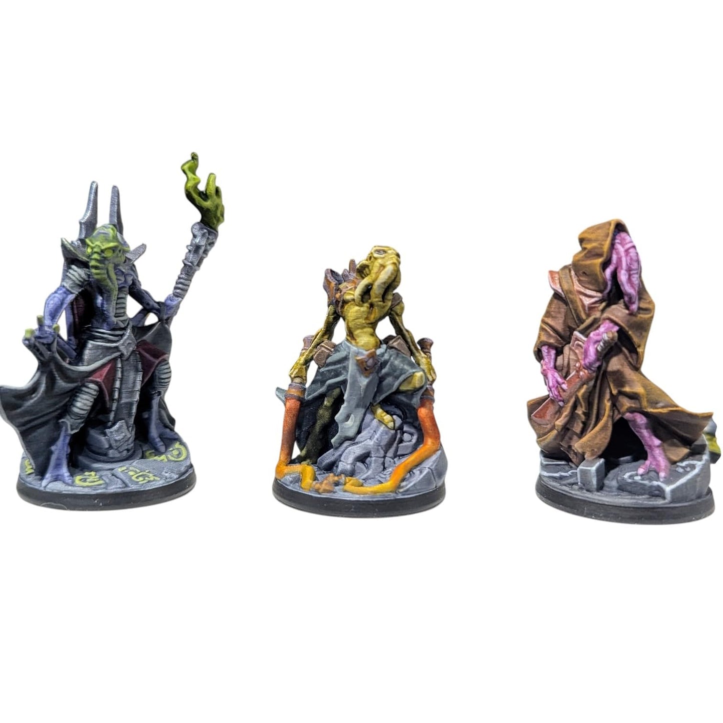 Eldritch Horrors Miniature Set – Lovecraftian Monsters & Cultists for Fantasy RPGs, Tabletop Wargaming, and Painting – Detailed Resin Figures – 3D Printed in Canada