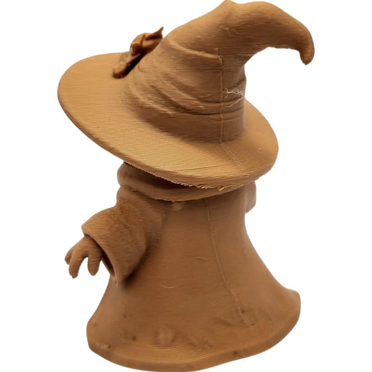 The Wizard Owl Figurine – Classic Fantasy Owl with Hat, Beard & Magic Staff – Owls & Dragons Collection – Paintable Display Miniature – 3D Printed in Canada