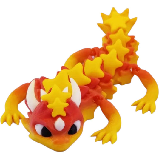 Articulated Dragon Toy – Celestial Fantasy Desk Pet for Teens & Adults – 3D Printed in Canada