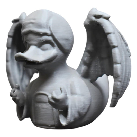 Grave Angel Duck Figurine – Gothic Rubber Duck Alternative, Spooky Angel Duck Collectible, Dark Aesthetic Room Decor, Halloween Duck Sculpture, Novelty Gift for Adults – 3D Printed in Canada