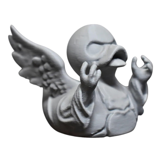 Haunted Angel Duck Figurine – Gothic Duck for 4x4 Dashboard & Cruise Ship Hiding – Spooky Collectible Duck Ornament Home Decor Gift Canada – 3D Printed in Canada