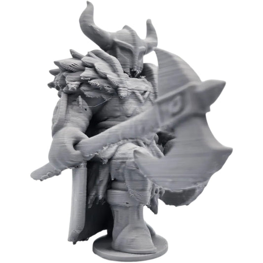Viking Warrior with Battle Axe Figurine – Norse Barbarian Miniature for Fantasy RPG, Display, or Diorama – Viking Axe Hero Model – 3D Printed in Canada