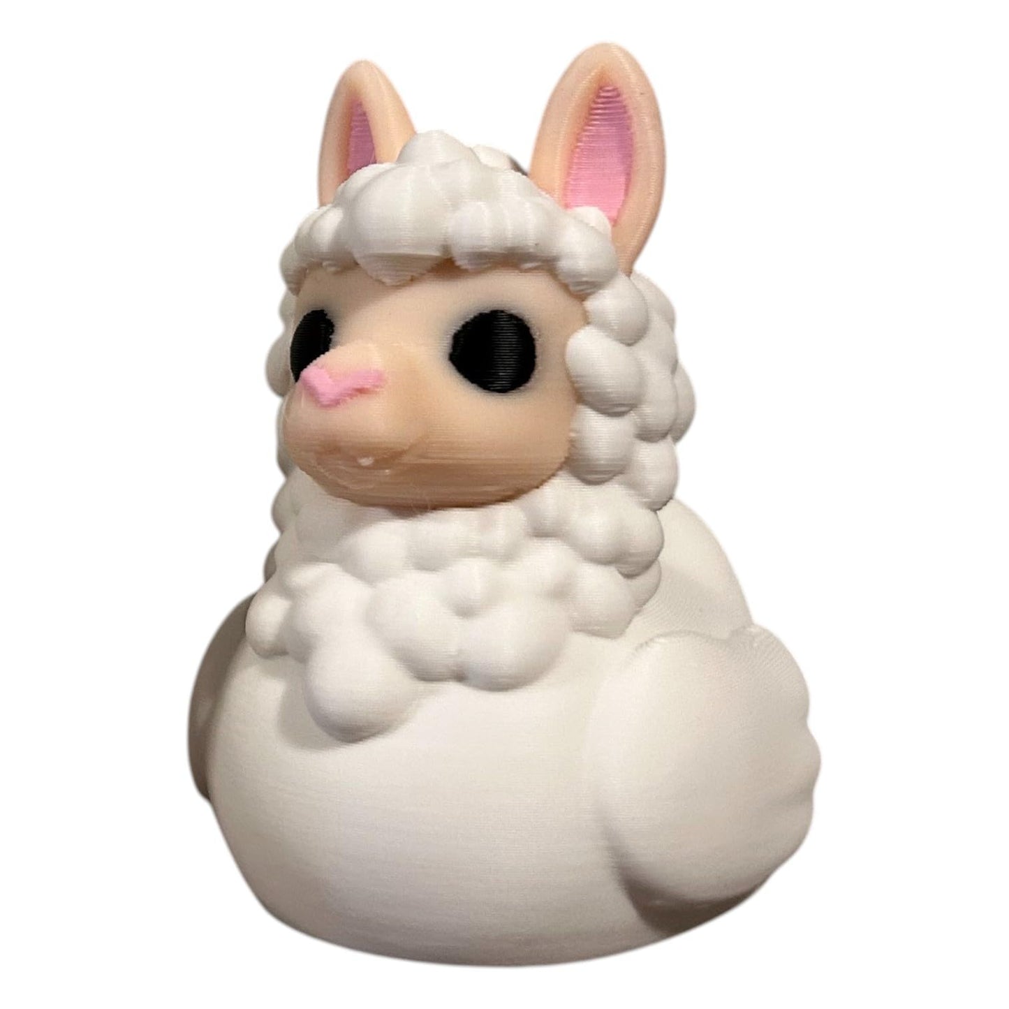 Fluffy Llama Duck Figurine – Rubber Duck and Llama Hybrid for Whimsical Desk Décor & Cute Collectible Gift – 3D Printed in Canada