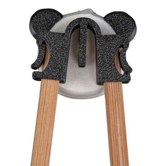 Stick With Panda Chopstick Helper – Beginner Utensil Training Aid & Grip Assistant – Easy Chopsticks Tool – 3D Printed in Canada