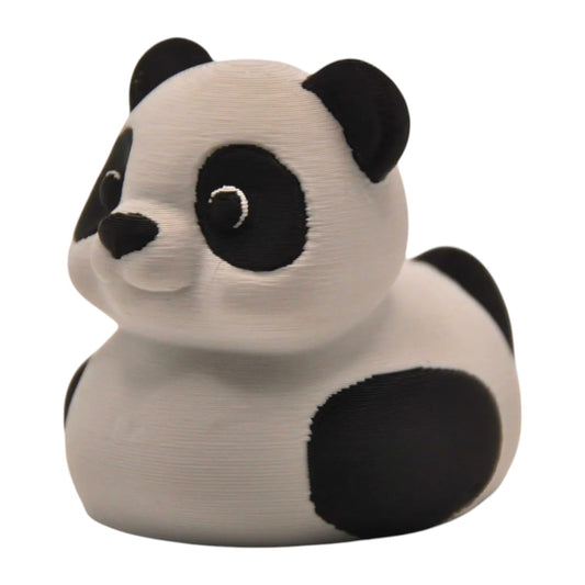 Panda Duck Figurine - Cute Dashboard Duck for Car Decor - Rubber Ducky Collectible - Unique 4x4 Ducking Gift - Cruise Duck for Hiding – 3D Printed in Canada