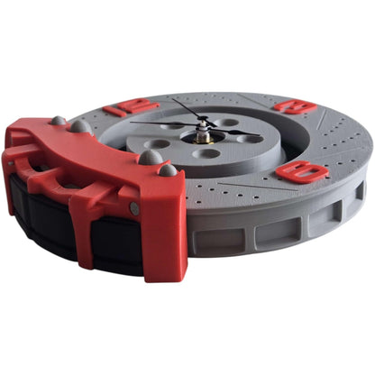 Brake Time! Wall Clock – Car Brake Rotor & Caliper Design – Automotive Decor for Garage, Office, or Man Cave – 3D Printed in Canada