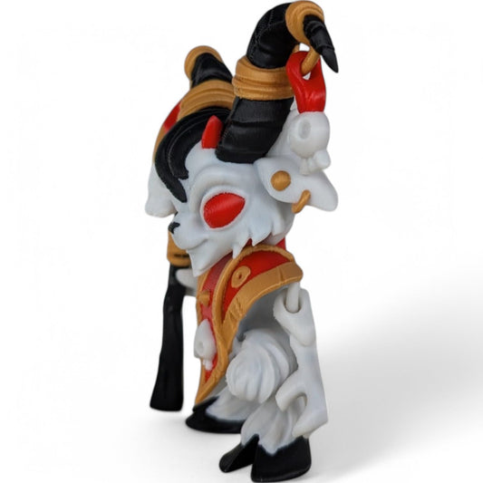 3DCENTRAL.CA Articulated Hellspawn Goat Figurine – Movable Desk Toy for Stress Relief, Focus, Anxiety, ADHD – Collectible Mythical Sensory Tool for Teens and Adults – 3D Printed in Canada