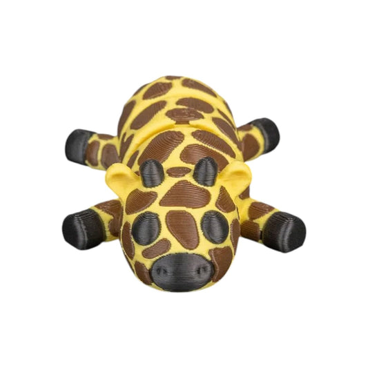 5-Pack Giraffe Stretch Rest & Nest Figurines – Cute 2" Collectible Desk Décor & Fidget Companions for Stress Relief – 3D Printed in Canada