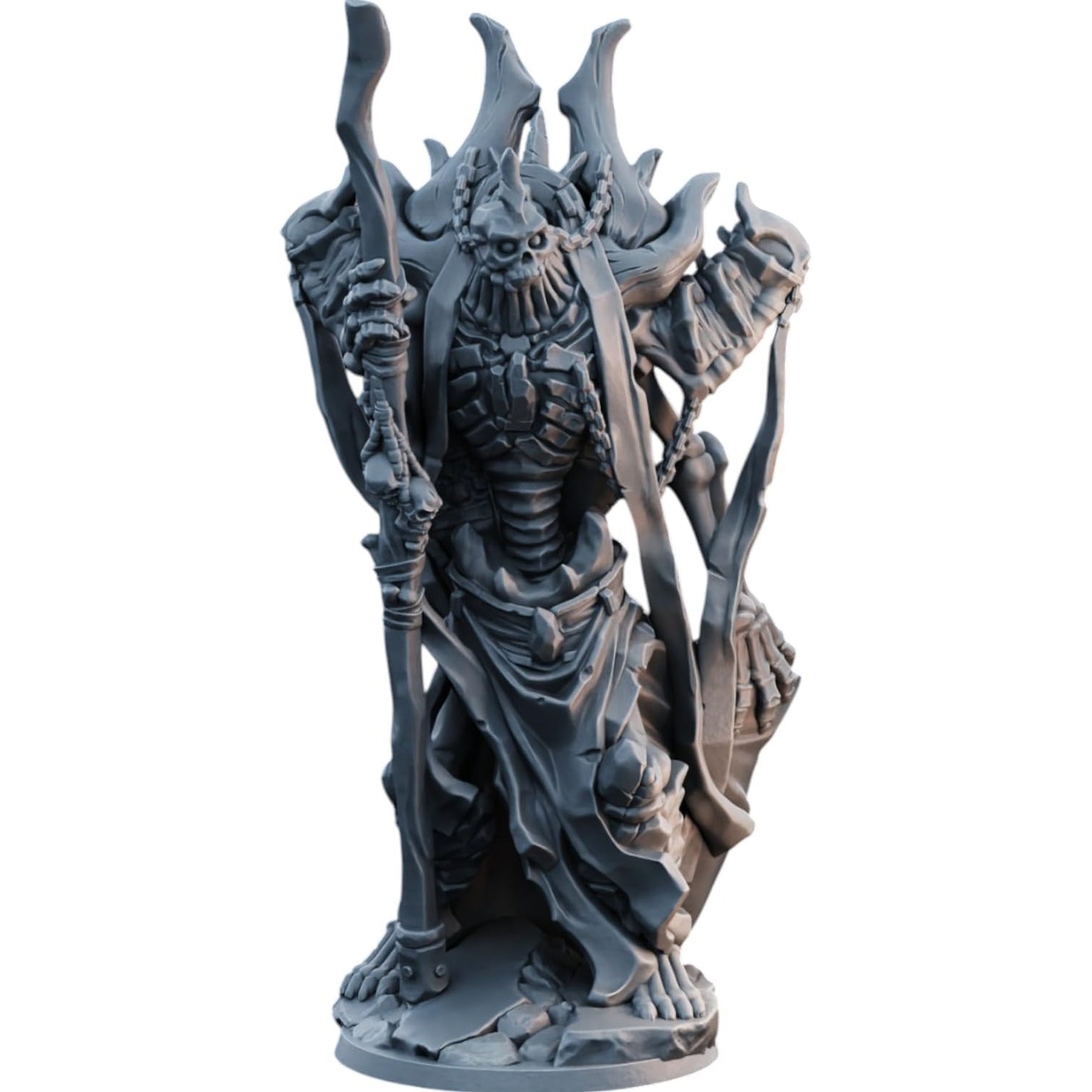 Undead God Dark Fantasy Boss Miniature for Tabletop RPG, Dioramas & Painting – 3D Printed in Canada