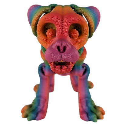 Skeleton Puppy Figurine – Articulated Gothic Canine Desk Fidget for Teens & Adults – Creepy Collectible & Stress Relief – 3D Printed in Canada
