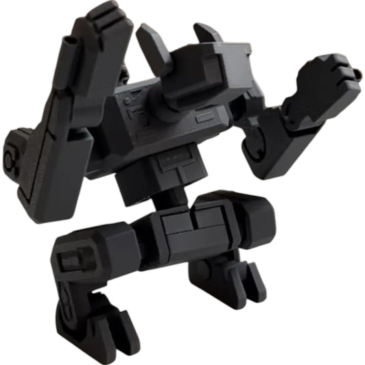 MORAX Beast Mecha Model Kit by Kitcrafters – Fierce Robotic Creature with Articulated Arms & Legs – Monochrome Combat Display Bot – 3D Printed in Canada