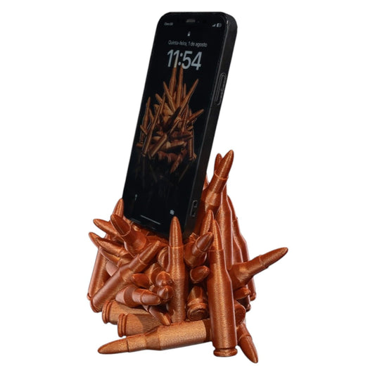 “Give it a Shot” Phone Holder – Bullet-Inspired Desk Accessory – 3D Printed in Canada