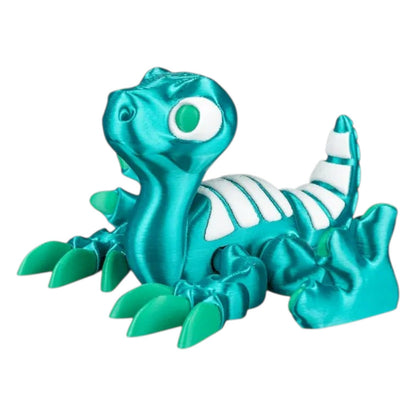 Therizinosaurus Dinosaur Figurine – Articulated Desk Fidget & Prehistoric Clawed Dino Decor – Jurassic Joy Collection – 3D Printed in Canada