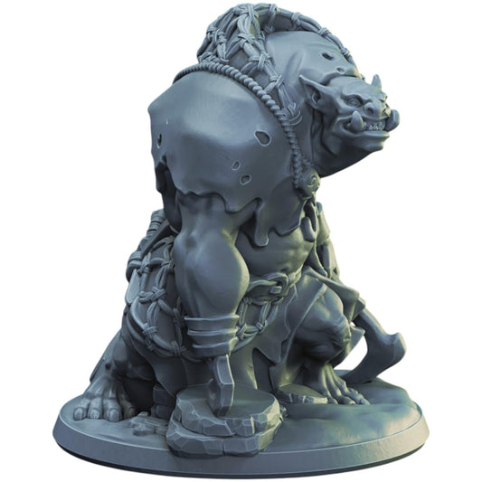 Chained Ogre Miniature – Brutal Fantasy Monster for Tabletop RPGs & Dioramas – 3D Printed in Canada