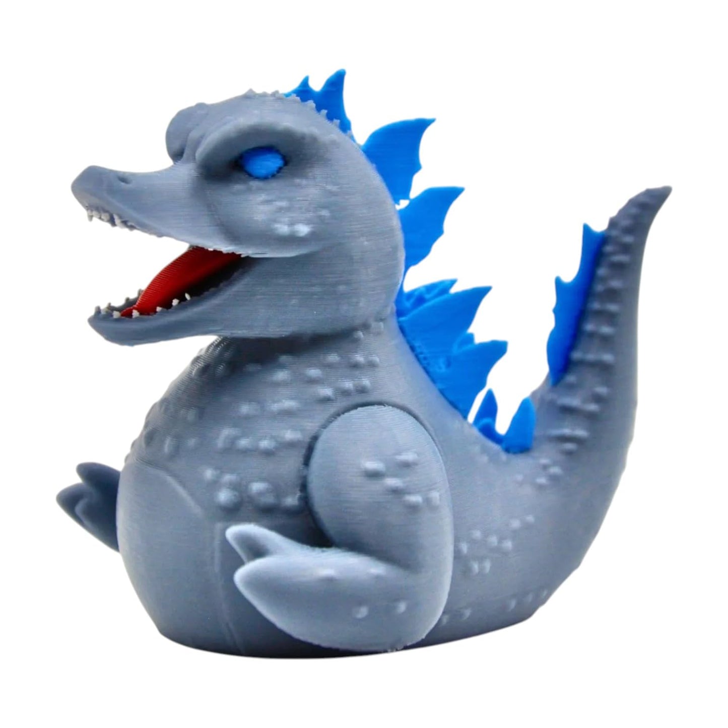 Chonky Atomic Duck Figurine – Cute Kaiju-Style Monster Display Piece for Desk or Shelf – Great Gift for Dino & Urban Legend Fans – 3D Printed in Canada