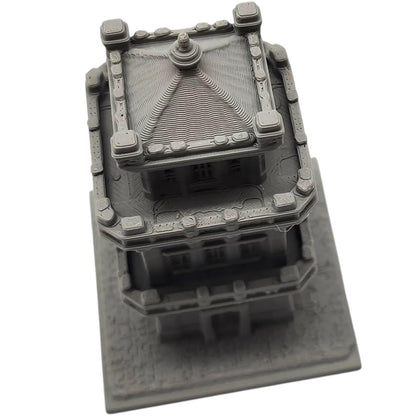 Stone Fortress Miniature – Multi-Level Fantasy Tower Terrain for Tabletop Gaming, Dioramas & Wargame Scenery – 3D Printed in Canada