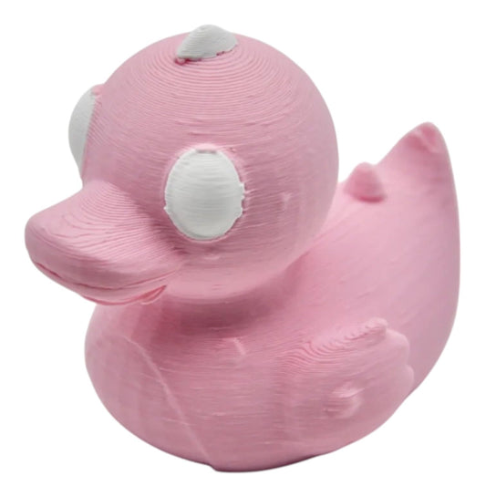 Pink Dinosaur Duck Figurine – Cute Dino-Duck Hybrid for Desk or Shelf Display – Quirky Collectible Gift for Teens and Adults – 3D Printed in Canada