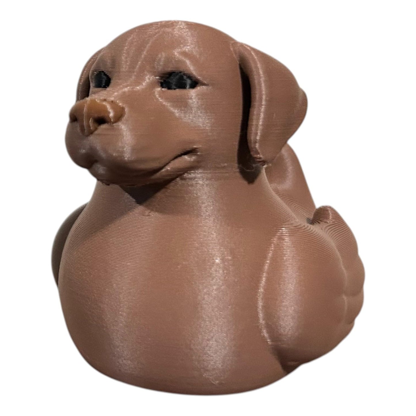 Chocolate Labrador Duck Figurine – Friendly Dog-Duck Hybrid with Floppy Ears & Retriever Smile – Cute Collectible Gift for Dog Lovers & Desk Decor – 3D Printed in Canada