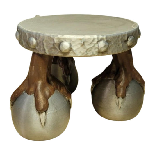 Fantasy Claw Foot Cake Stand – Round Display Platform with Monster Feet Base for Gothic & Medieval Themes – 3D Printed in Canada