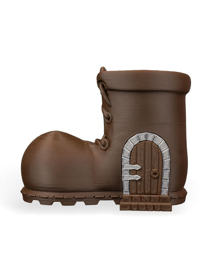 Fairy Step Inn – Boot-Shaped Fairy House Décor for Garden, Shelf, or Desk – Whimsical Collectible – 3D Printed in Canada