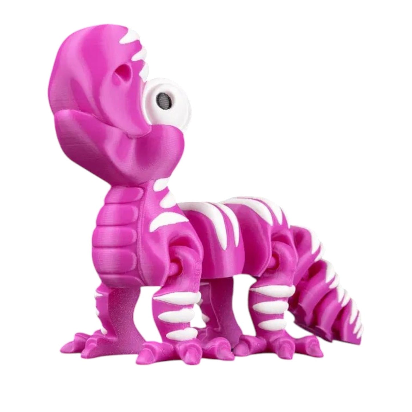 Striophodon Dinosaur Figurine – Articulated Desk Fidget & Prehistoric Pink Dino Decor – Jurassic Joy Collection – 3D Printed in Canada