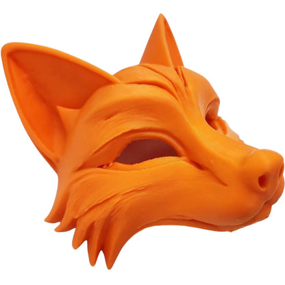 Fox Mask – Cosplay Animal Headpiece for Costume Parties, Festivals & Displays – 3D Printed in Canada