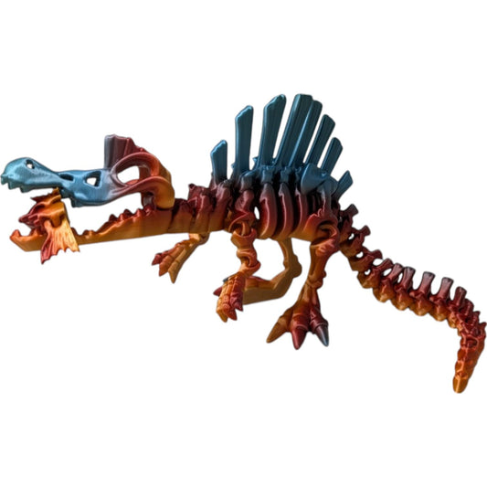 Skeleton Spinosaurus – Articulating Dinosaur Figurine for Teens and Adults – Prehistoric Collectible – 3D Printed in Canada