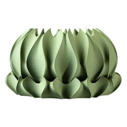 Swirled Wave Planter Pot – Sculpted Modern Indoor Plant Container for Succulents & Home Decor – 3D Printed in Canada