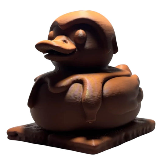 Smore Duck Collectible Figurine – Chocolate-Themed Cute Duck Statue for Desk or Shelf Display – Fun Novelty Gift for Teens & Adults – 3D Printed in Canada