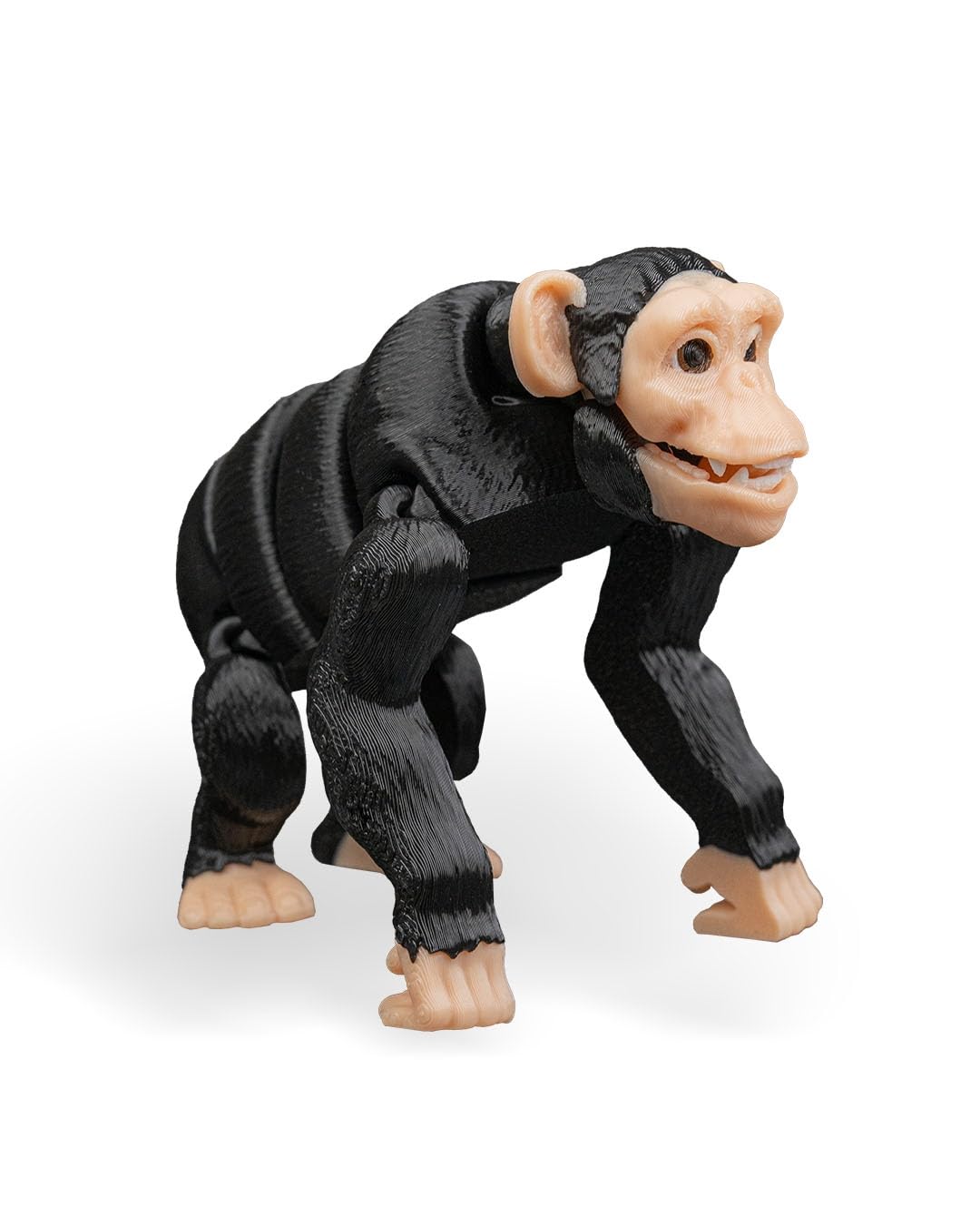 Articulated Chimp Figurine – Jungle Desk Fidget for Teens & Adults – Stress Relief & Collectible – 3D Printed in Canada