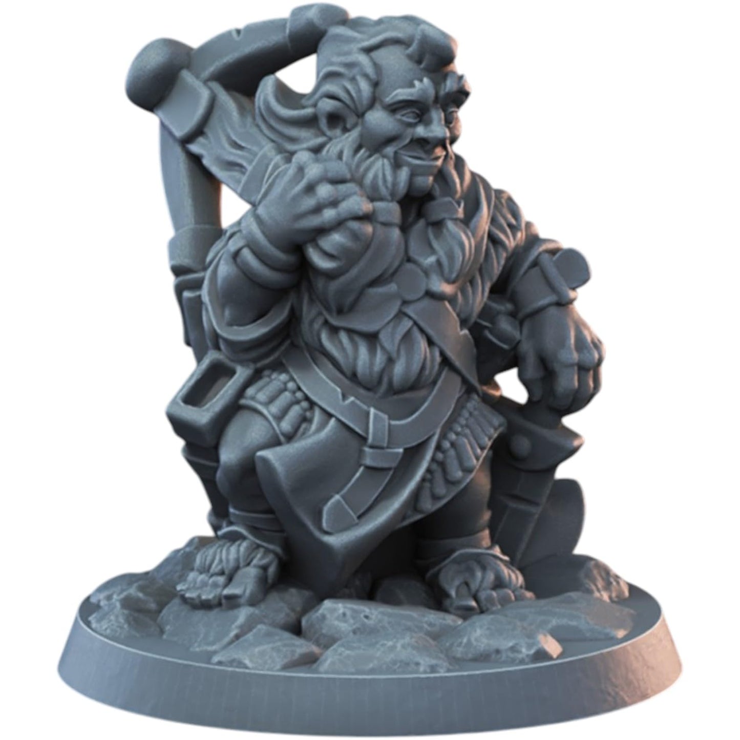 Halfling Male Miniature for Fantasy RPGs – Adventurer with Crossbow Figurine for Painting & Collecting – 3D Printed in Canada