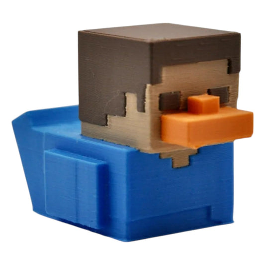 Pixel Gamer Duck Figurine – Funny Dashboard & Desk Décor – Collectible Pixel Duck for Gamers & Jeep Ducks Fans – 3D Printed in Canada