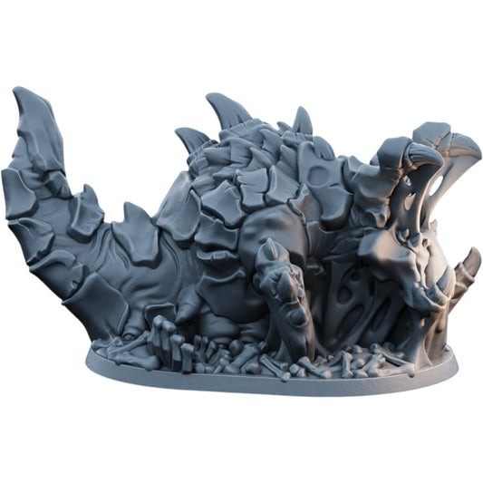Undead Skeleton Rider on Skeletal Warhorse Miniature for Tabletop RPG, Fantasy Dioramas & Painting – 3D Printed in Canada