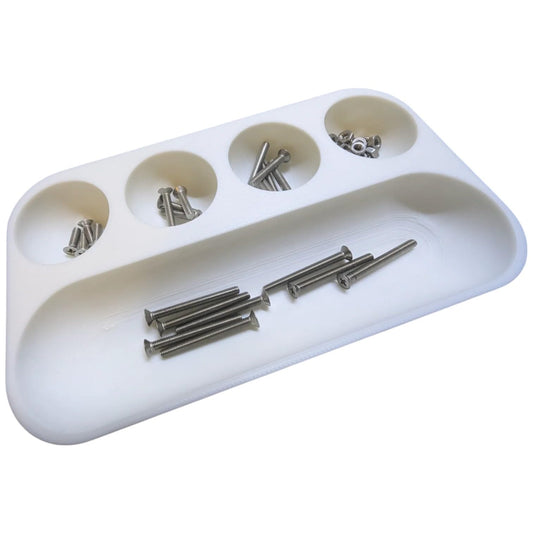 Domed Parts Tray Organizer – 3D Printed Hardware Sorting Dish for Screws, Nuts, Bolts & Electronics Assembly – 3D Printed in Canada