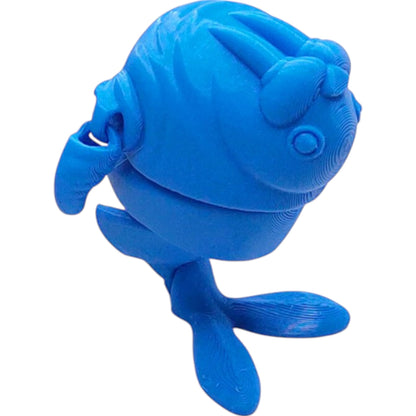 Adorable 3D Printed Walrus Figurine – Articulated DIY Paint Model for Desk, Shelf, or Collection – Ocean Animal Décor Gift – 3D Printed in Canada