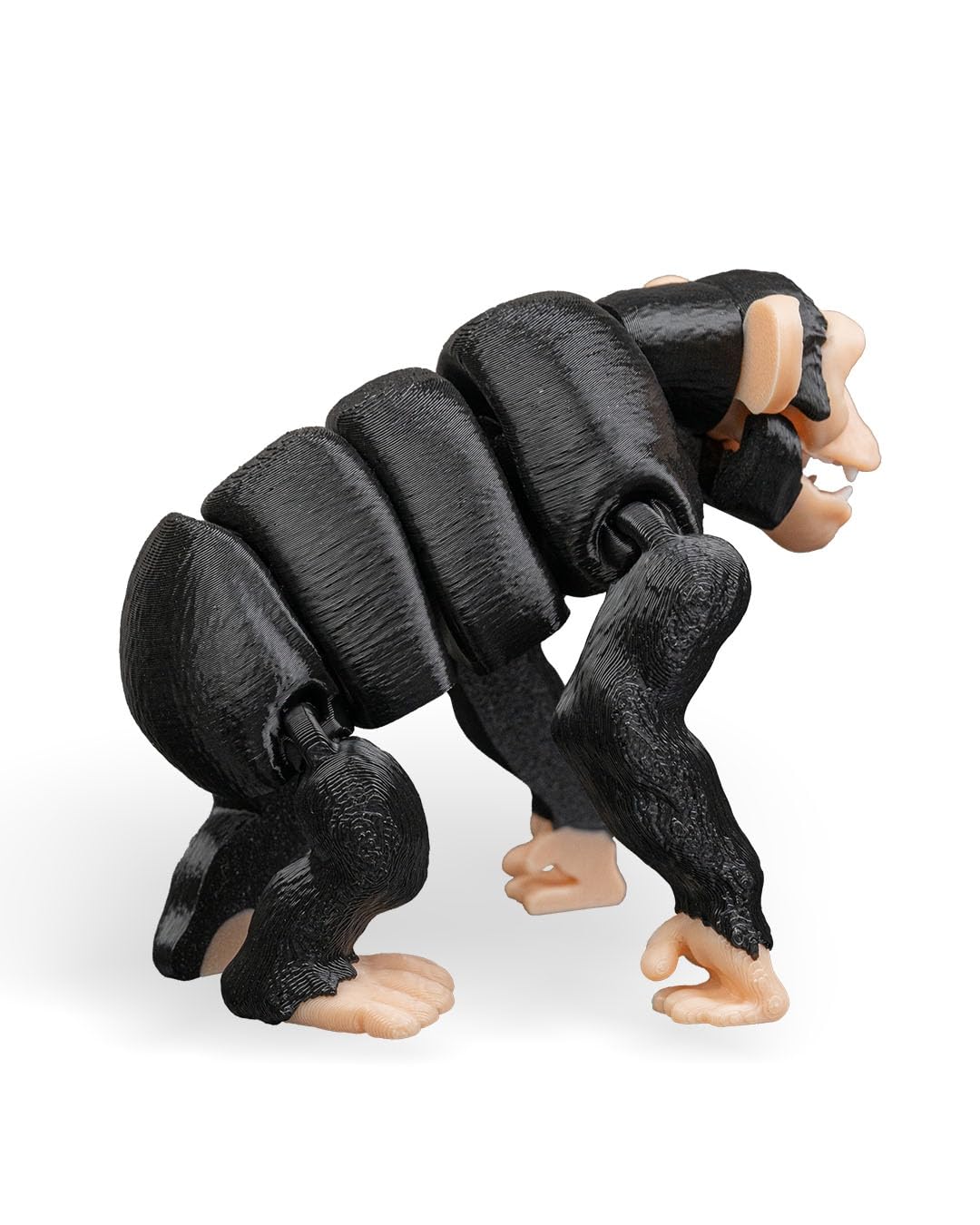 Articulated Chimp Figurine – Jungle Desk Fidget for Teens & Adults – Stress Relief & Collectible – 3D Printed in Canada